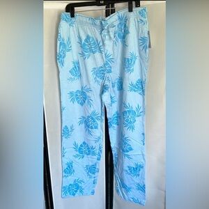 Sonoma Light Blue Leaf Pattern Sleepwear